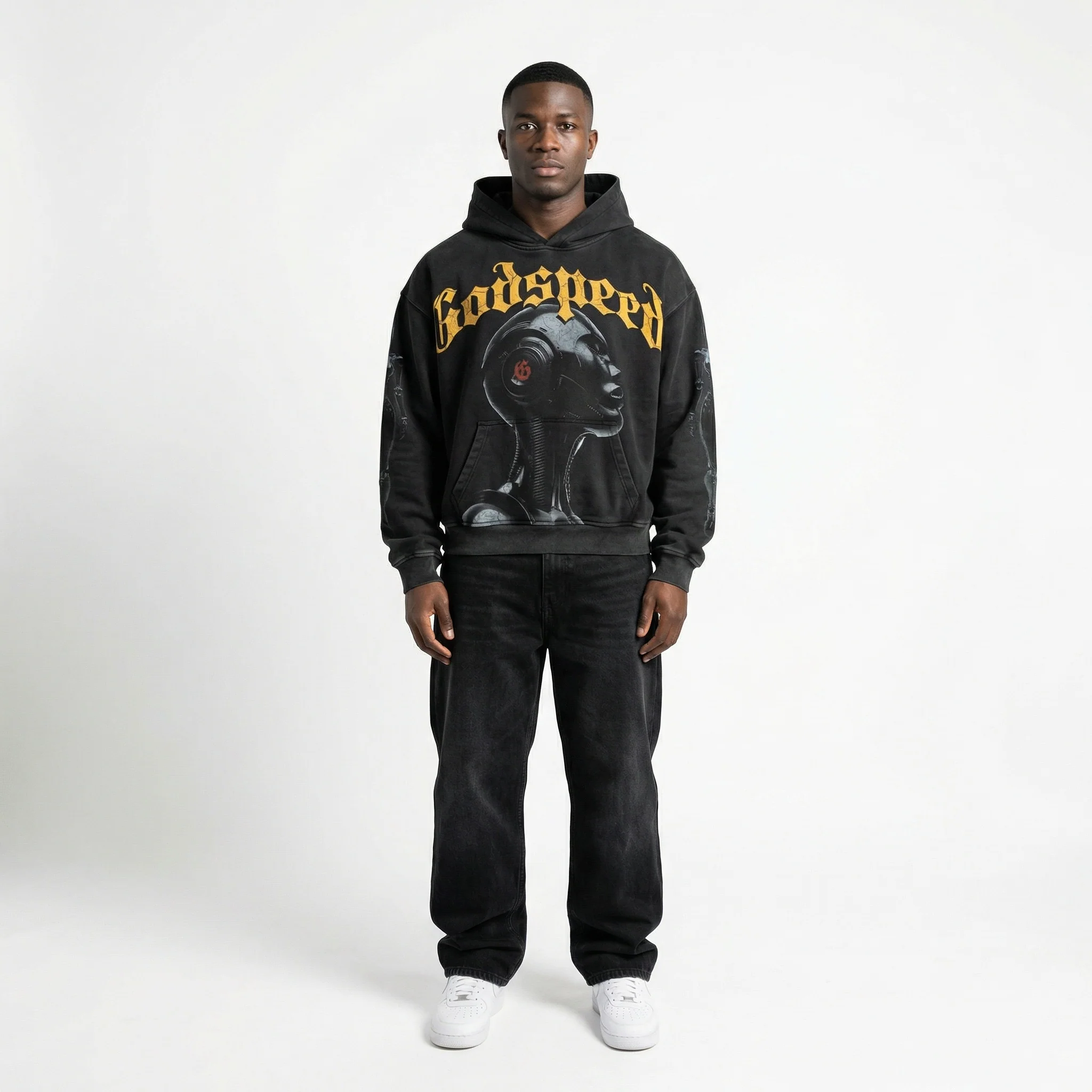 Godspeed Alexa Hoodie Washed Black - Image 3