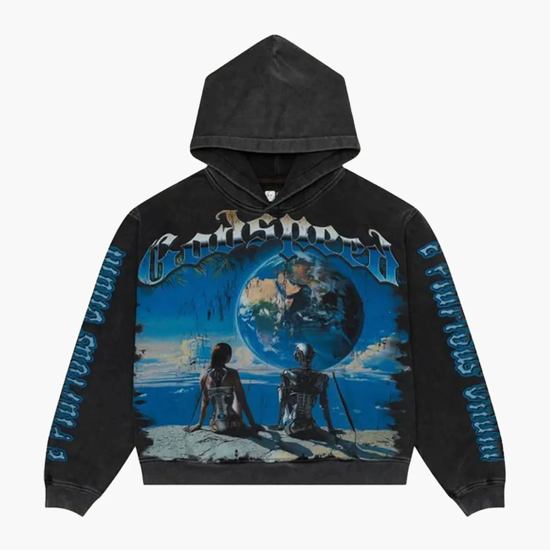 Godspeed Artificial Love Hoodie Washed Black
