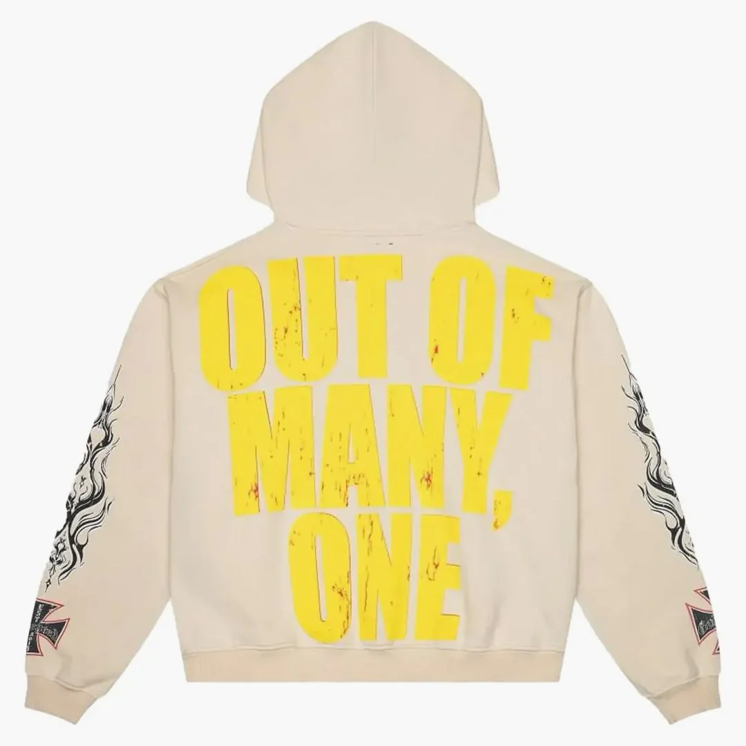 Godspeed Long Lonely Road Hoodie Bone - Image 2