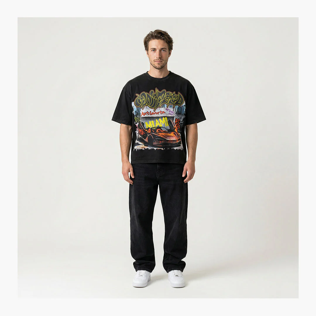 Godspeed Miami Artlanta T-Shirt Black - Image 3