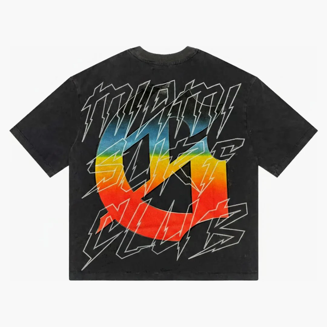 Godspeed Miami Surf Club T-Shirt Black - Image 2