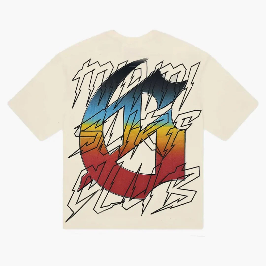 Godspeed Miami Surf Club T-Shirt Cream - Image 2