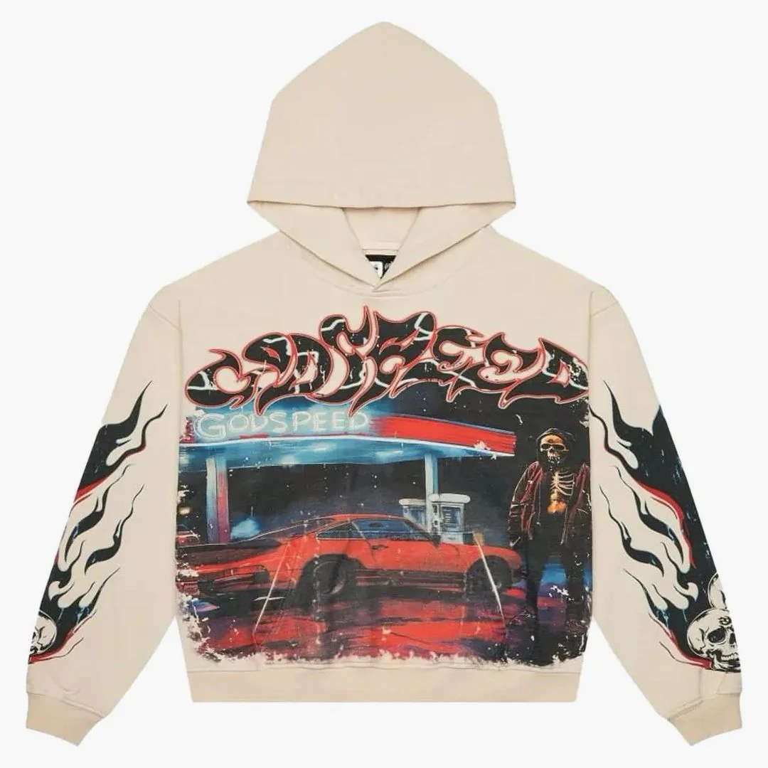 Godspeed Pitstop Hoodie Bone