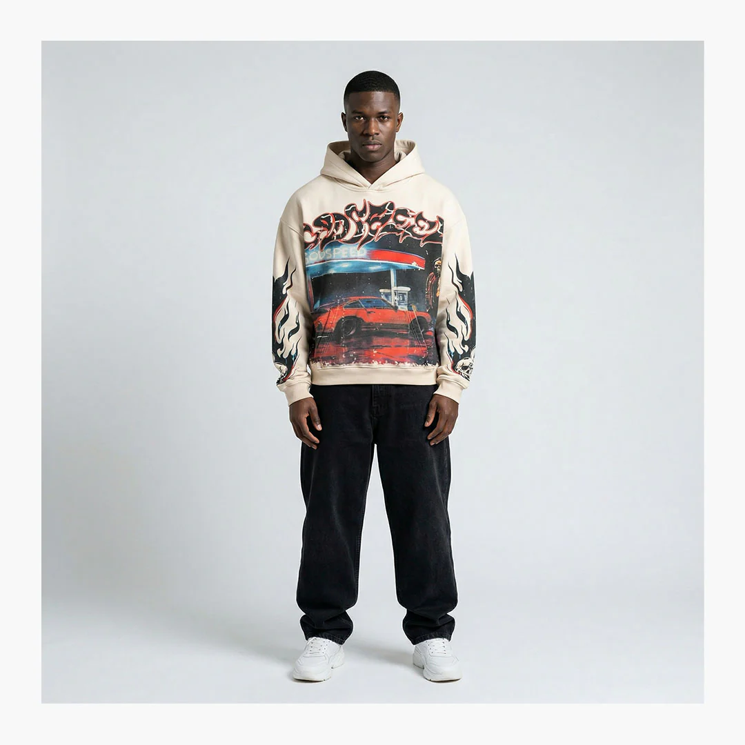 Godspeed Pitstop Hoodie Bone - Image 3