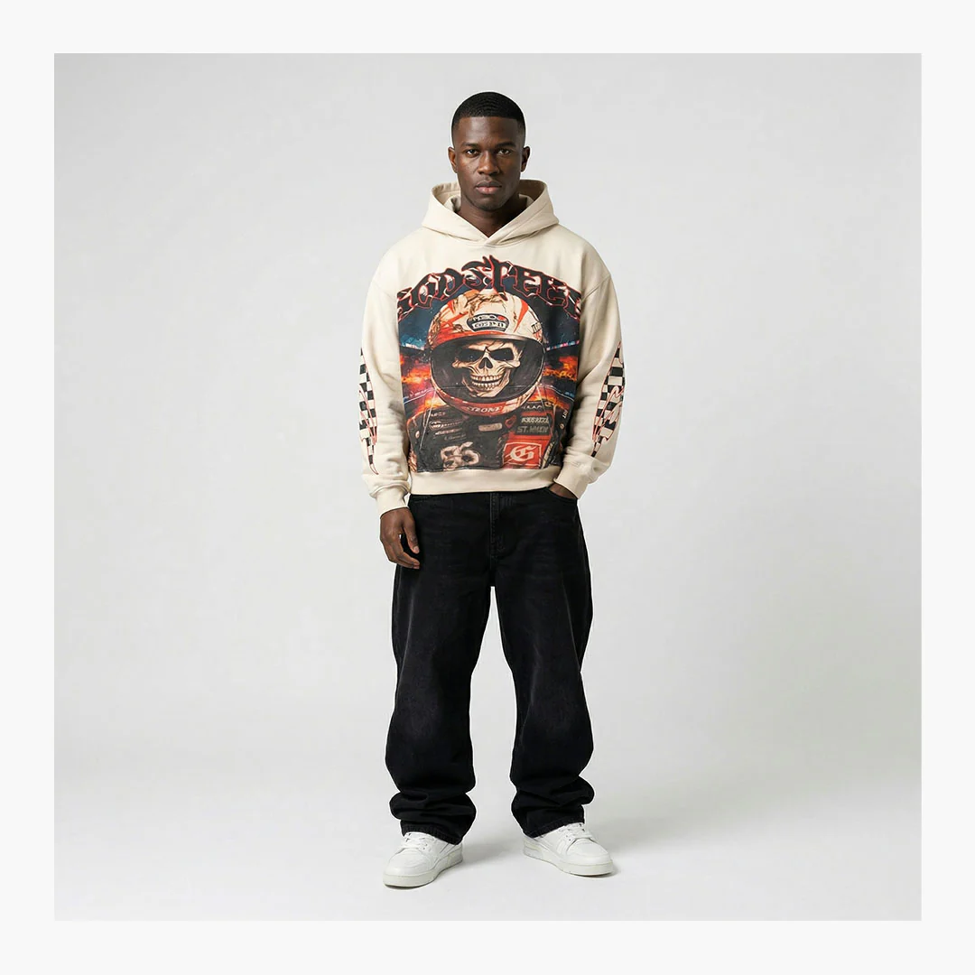 Godspeed Racer Goldie Hoodie Bone - Image 3
