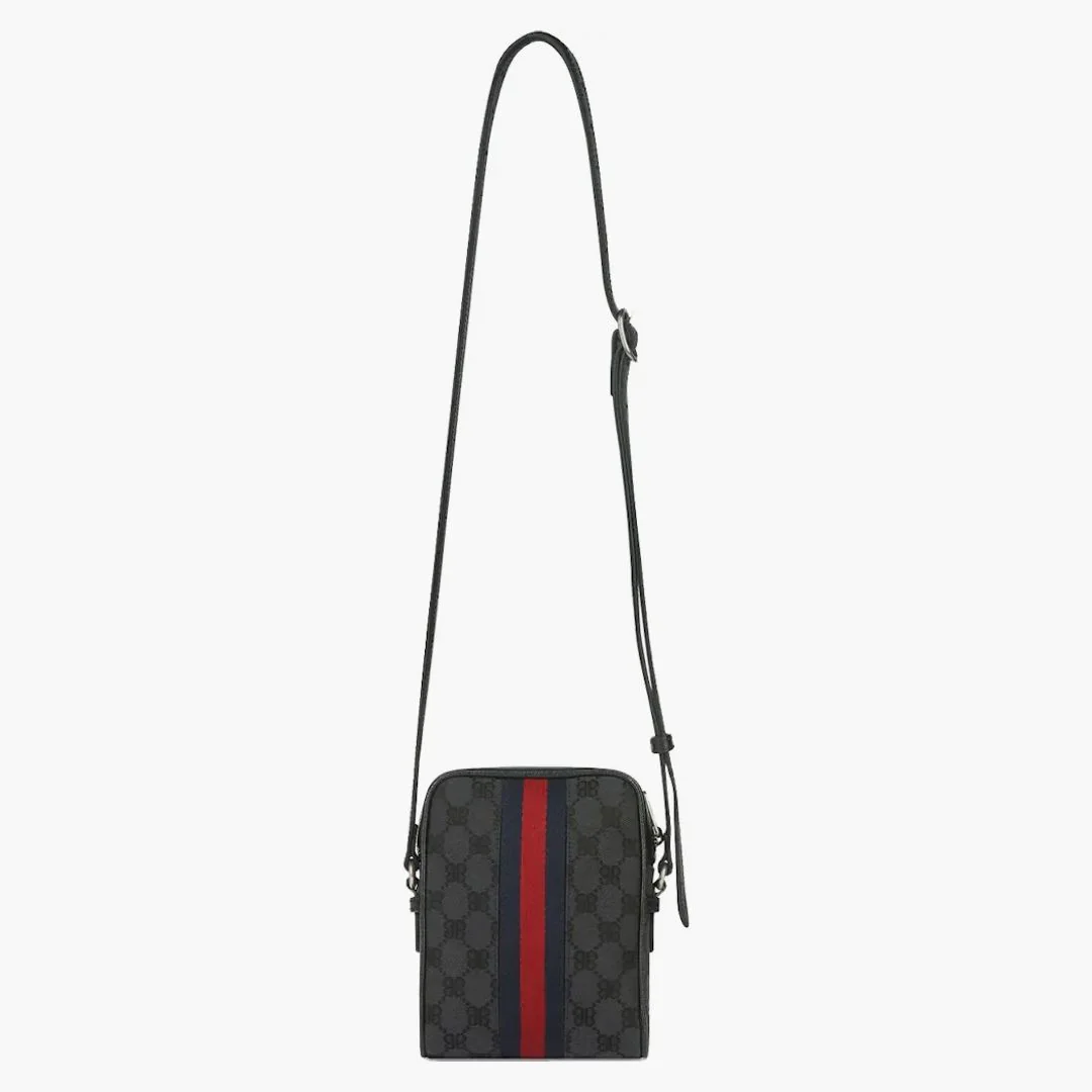 Gucci X Balenciaga The Hacker Project Shoulder Zip Bag Black - Image 3