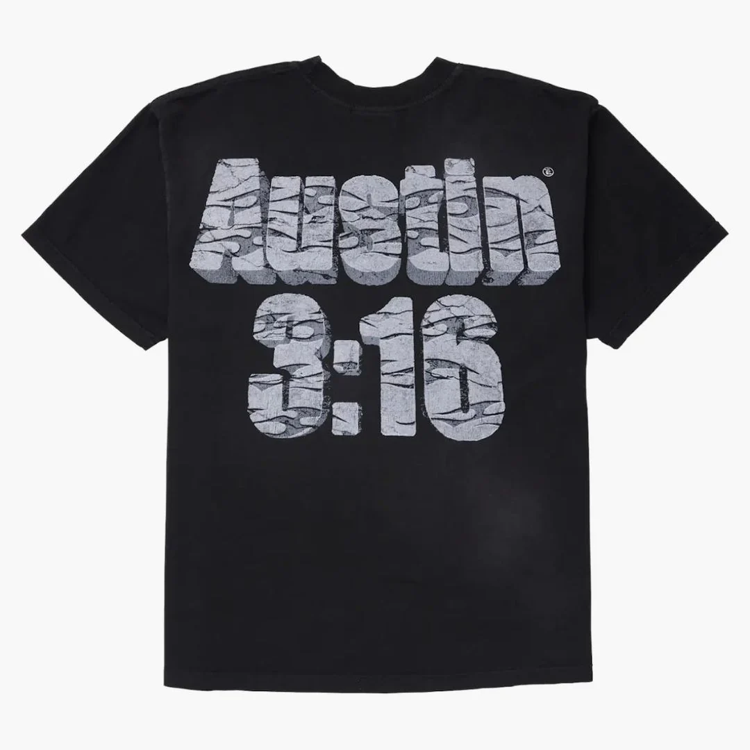 Hellstar Wrestlemania Austin 3:16 T-shirt Black - Image 2