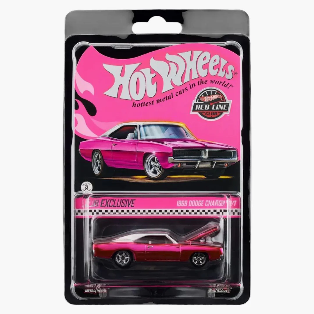 Hot Wheels Rlc Exclusive 1969 Dodge Charger R/t Spectraflame Pink