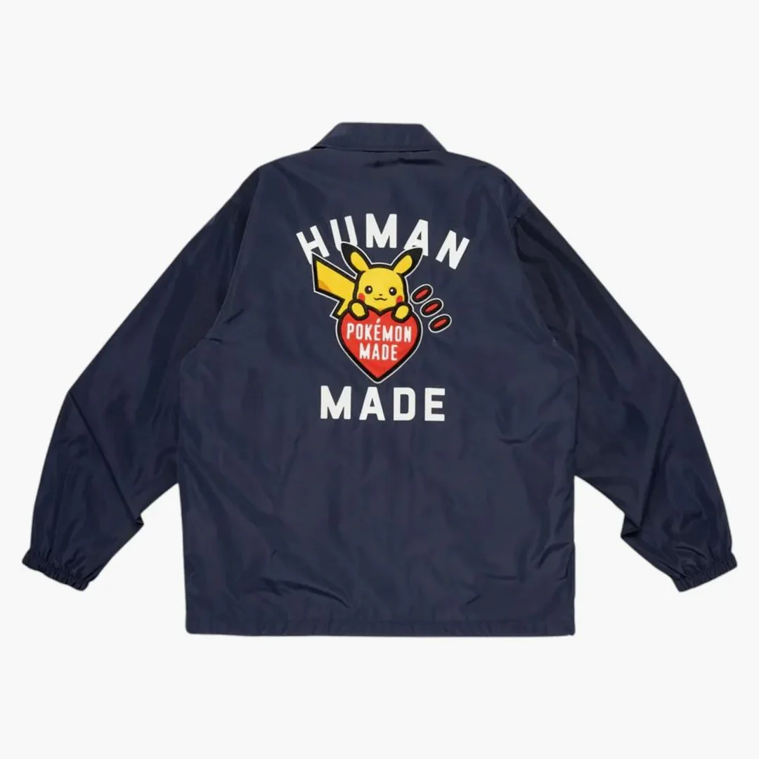 Human Made X Pokemon Coach Jacket Navy - Image 2