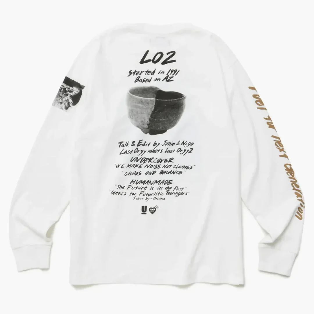 Human Made X Undercover Last Orgy 2 1991 L/s T-shirt White - Image 2