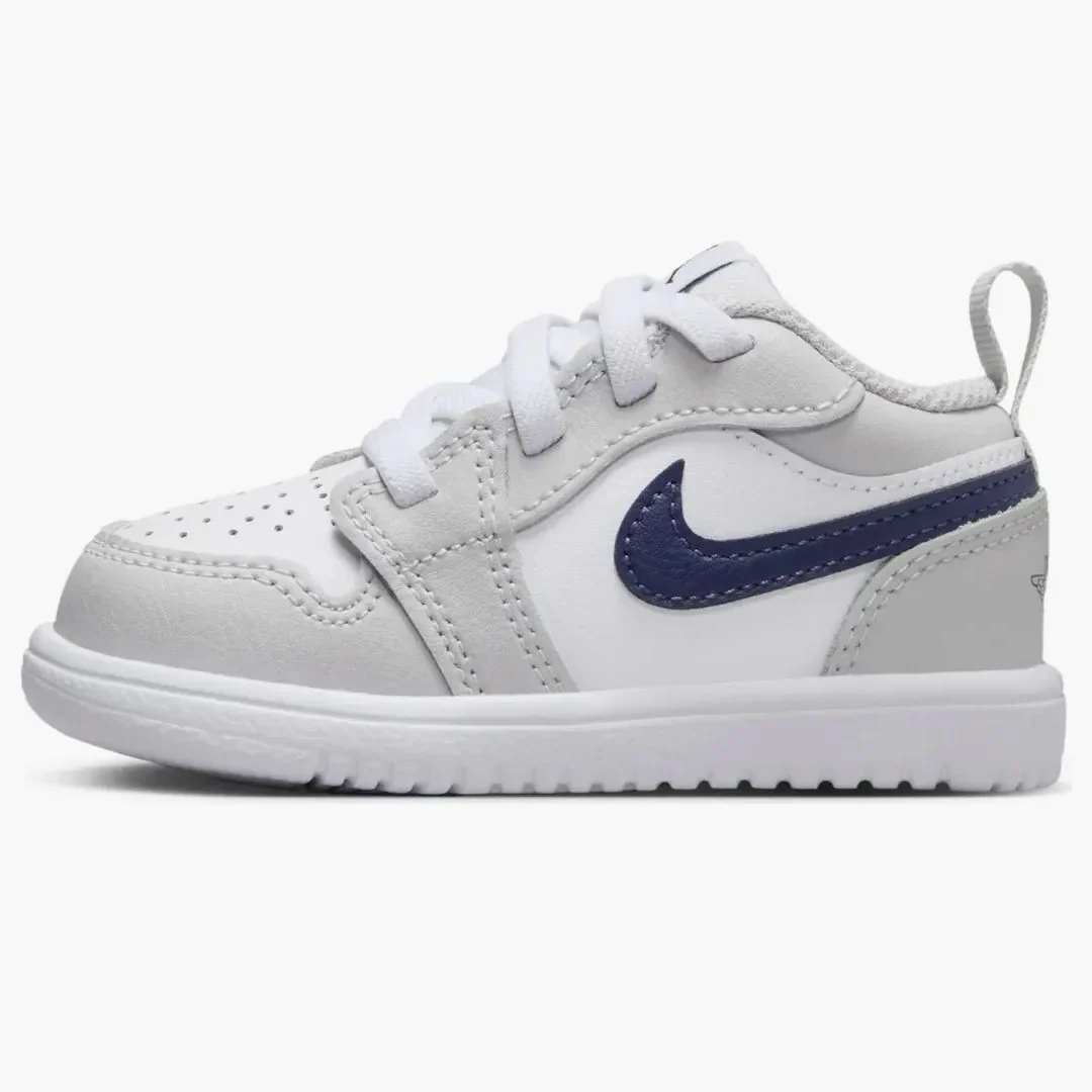 Jordan 1 Low Alt White Neutral Grey Gum Medium Brown Midnight Navy (td)