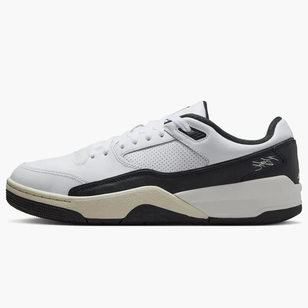 Jordan Flight Court White Black Sail