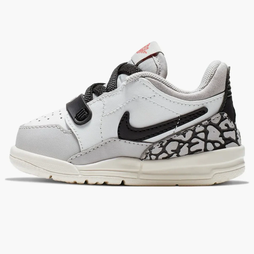 Jordan Legacy 312 Low Tech Grey Fire Red Black (td)