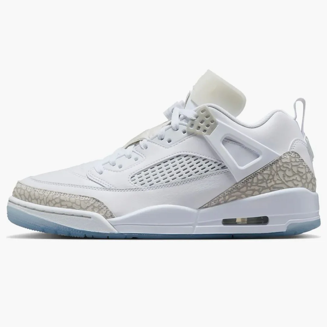 Jordan Spizike Low White Metallic Silver Barely Blue Neutral Grey