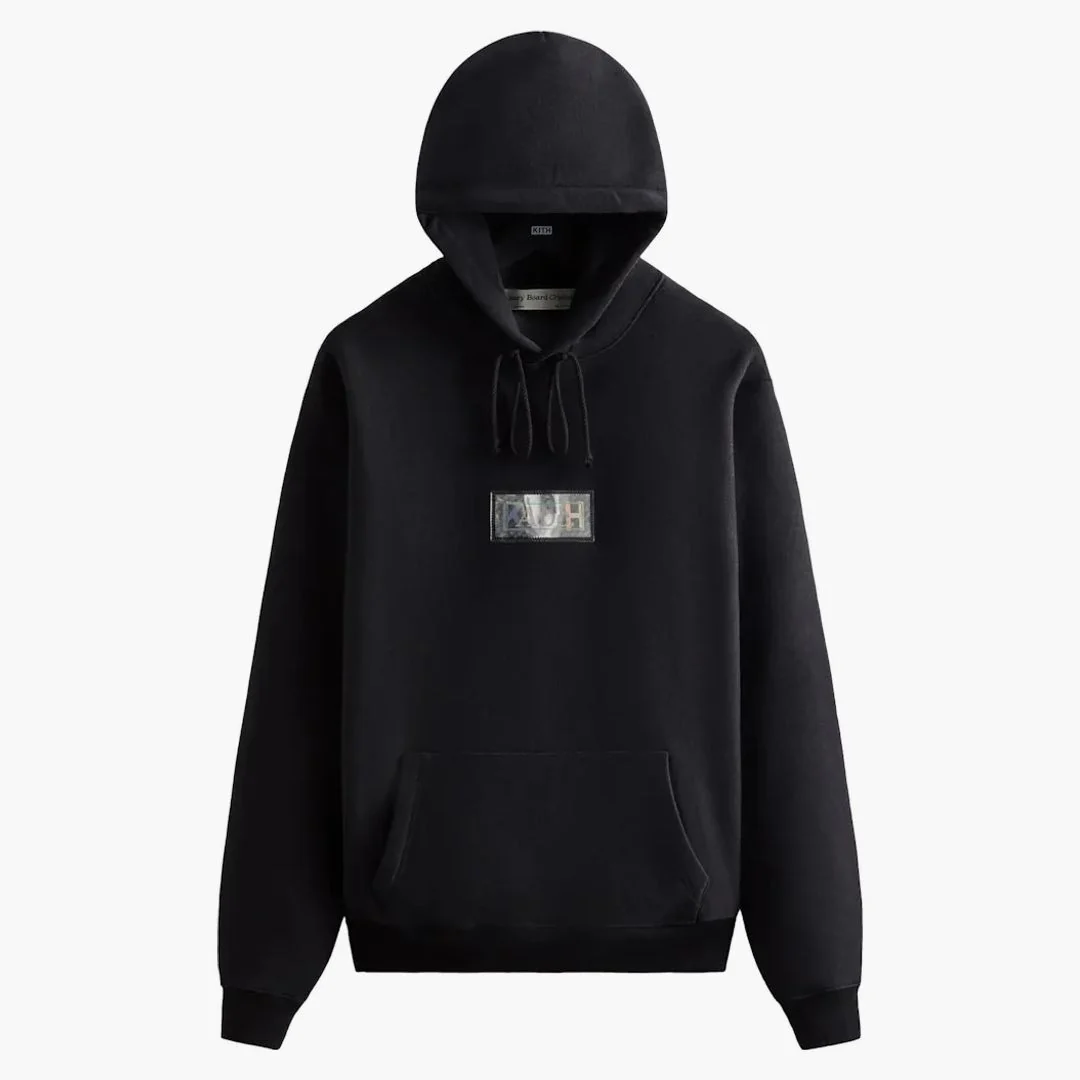 Kith Advisory Board Crystals Hologram Classic Logo Hoodie Black - Image 2