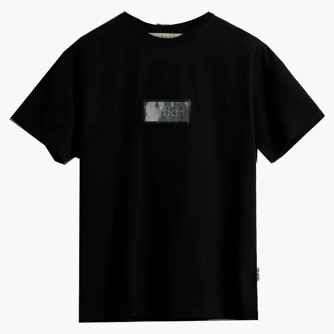 Kith Advisory Board Crystals Holographic Classic Logo Tee Anthracite Black - Image 2