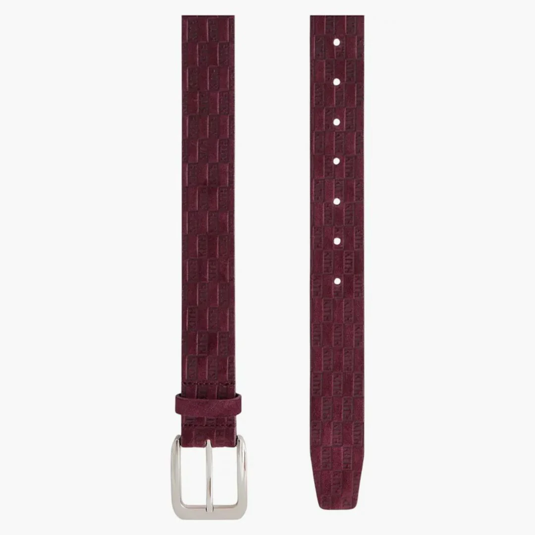 Kith Monogram Suede Leather Belt Magma - Image 2
