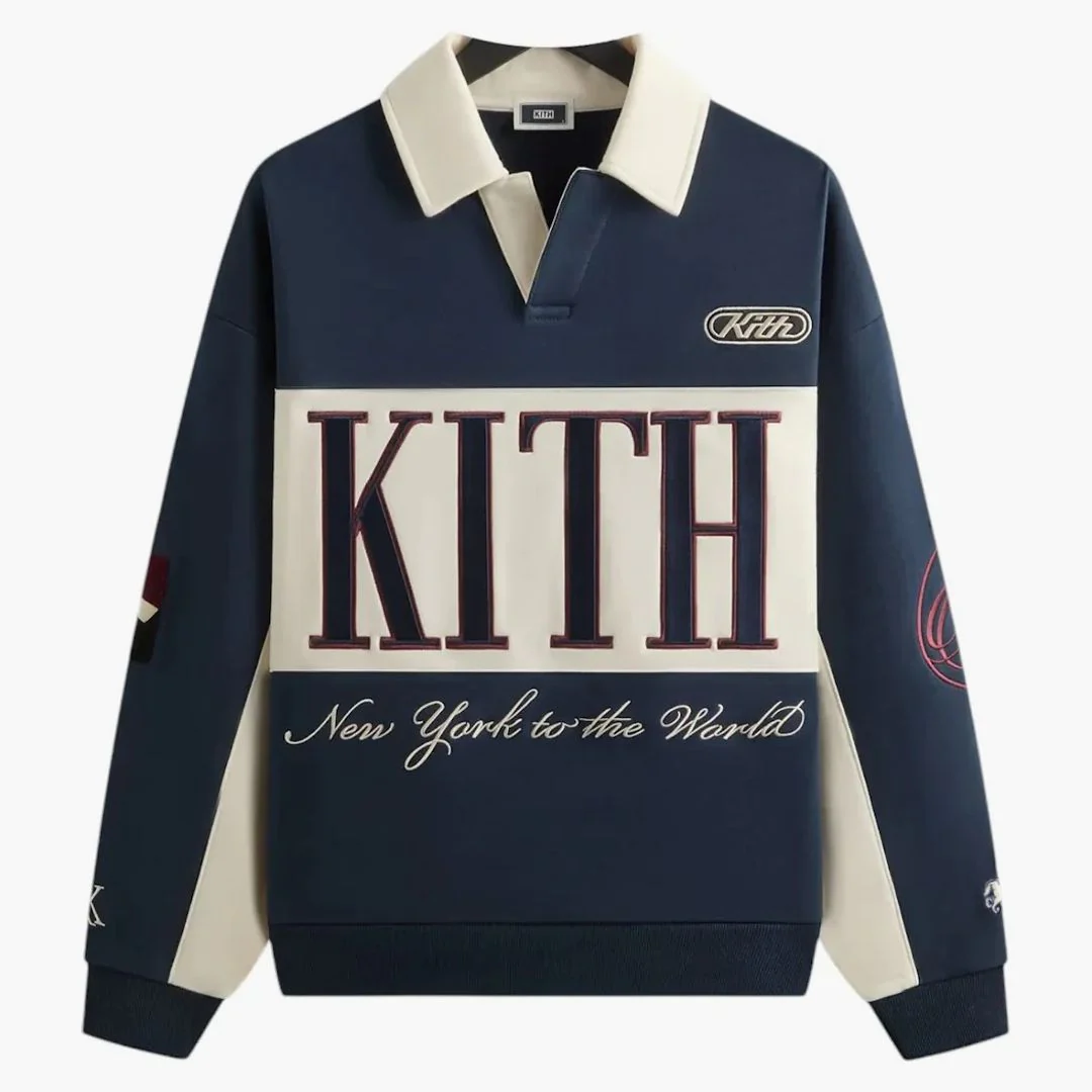 Kith Nelson Panelled Rugby Shirt Nocturnal