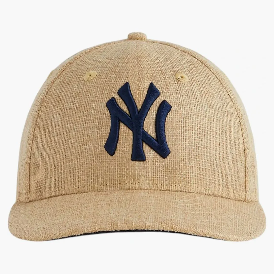 Kith New Era New York Yankees Raffia Low Profile 59fifty Fitted Cap Natural - Image 2