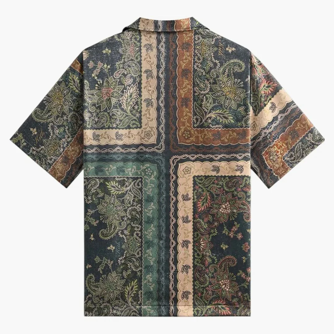 Kith Panelled Bandana Thompson Camp Collar Shirt Stadium - Image 2