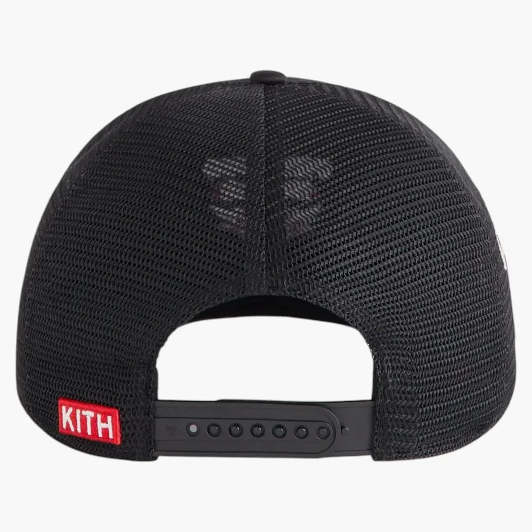 Kith X 47 Brand Chicago Bulls Hitch Snapback Trucker Hat Black - Image 2