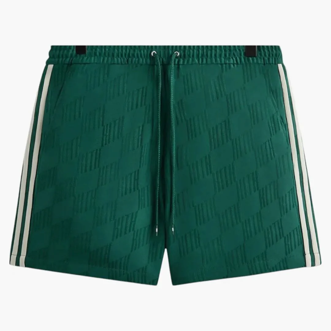 Kith X Adidas Football Jacquard Short Green