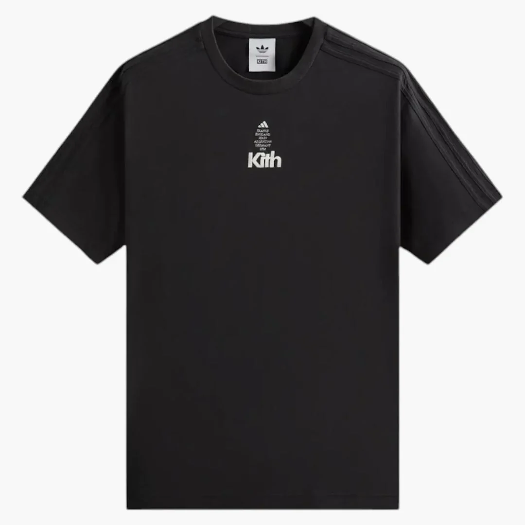 Kith X Adidas Football Short Sleeve Tee Black
