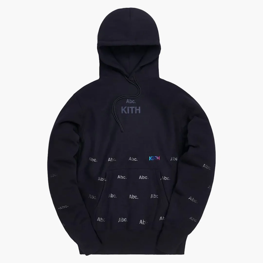 Kith X Advisory Board Crystals Holograph Hoodie Black - Image 2