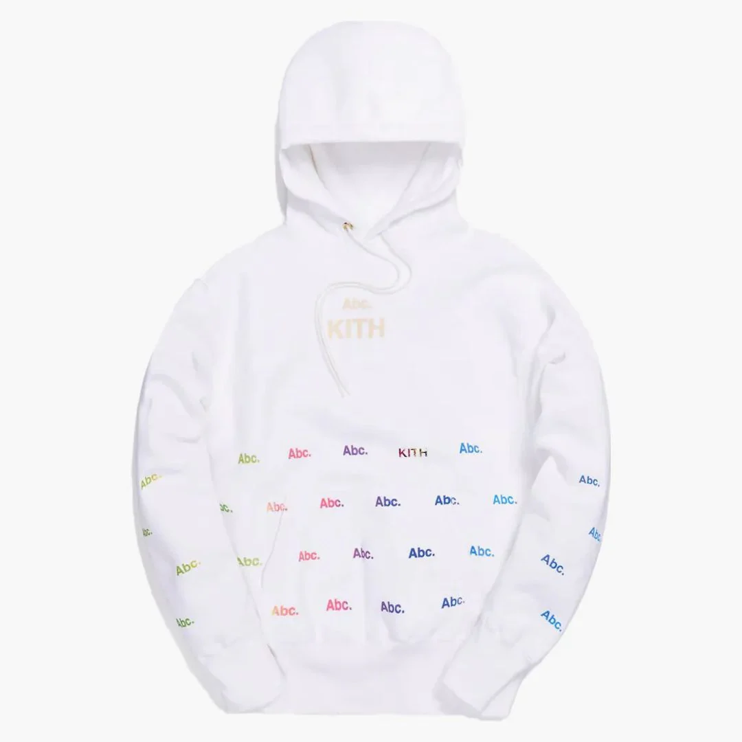 Kith X Advisory Board Crystals Holograph Hoodie White - Image 2