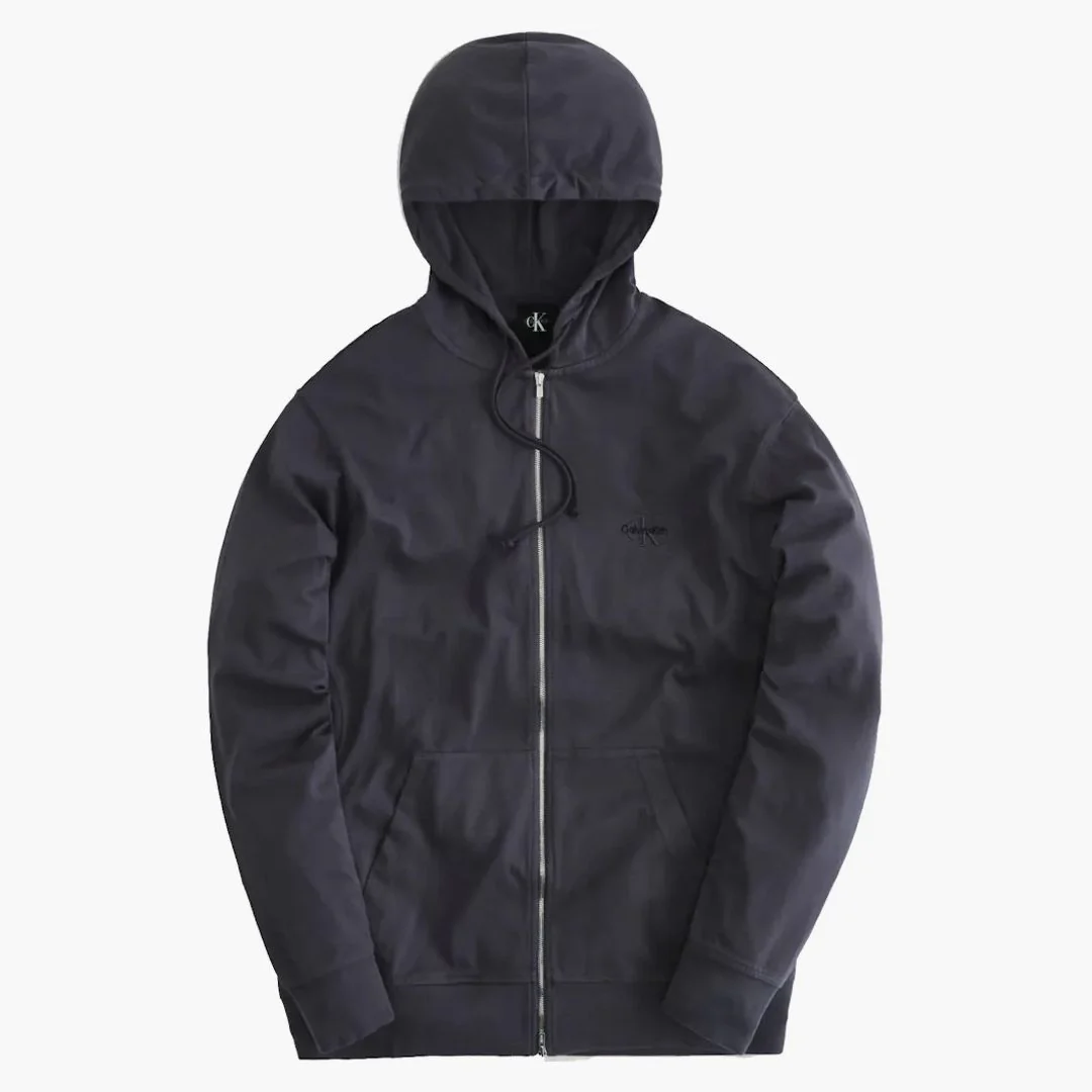 Kith X Calvin Klein Williams I Zip Up Hoodie Battleship
