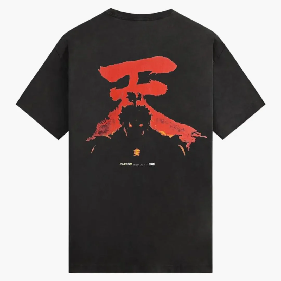Kith X Capcom Akuma Vintage Tee Black - Image 2