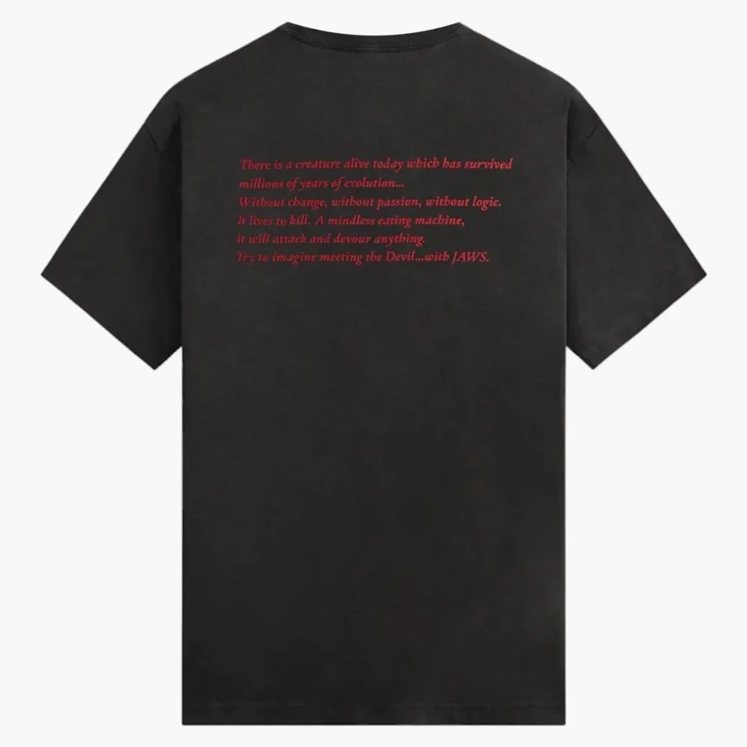 Kith X Jaws Shark Attack Vintage Tee Black - Image 2