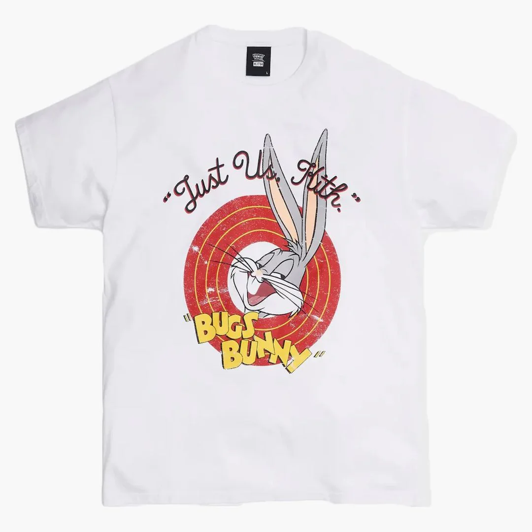 Kith X Looney Tunes Bugs Vintage Tee White - Image 2