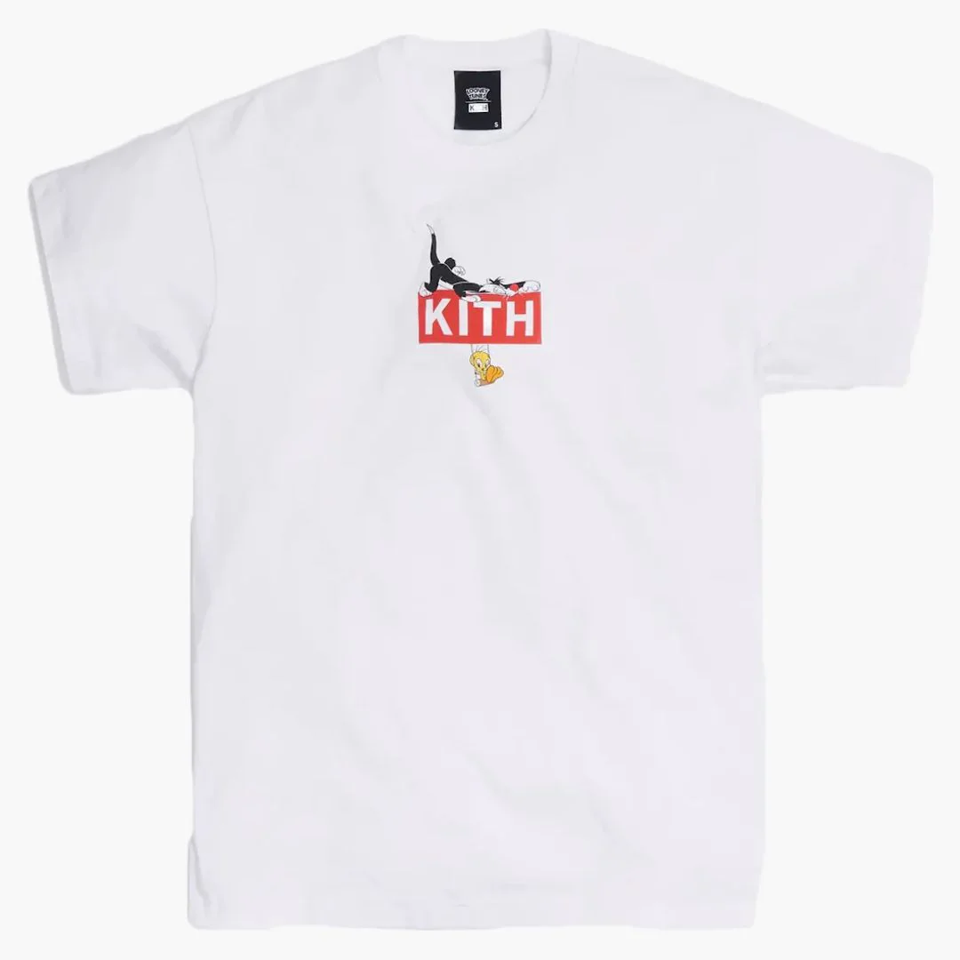 Kith X Looney Tunes Classic Logo Tee White