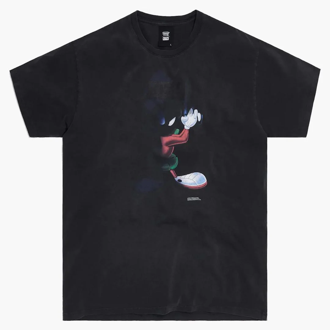Kith X Looney Tunes Shadow Marvin Vintage Tee Black