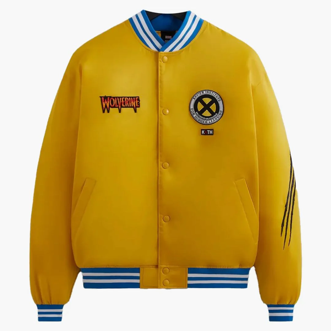 Kith X Marvel X-men Wolverine Satin Bomber Jacket Power Ph