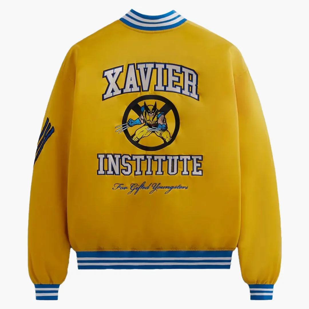 Kith X Marvel X-men Wolverine Satin Bomber Jacket Power Ph - Image 2