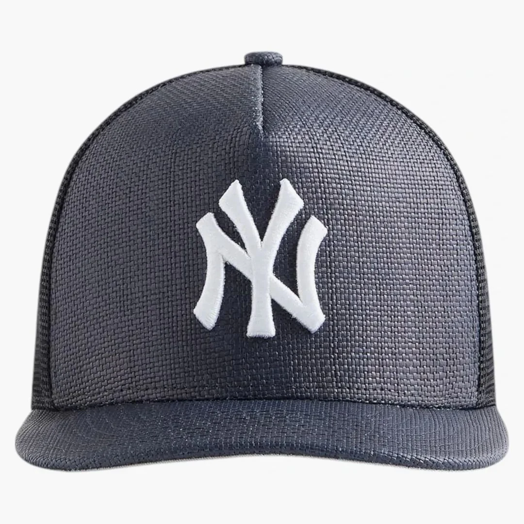 Kith X New Era New York Yankees Raffia 9fifty Cap Nocturnal - Image 2