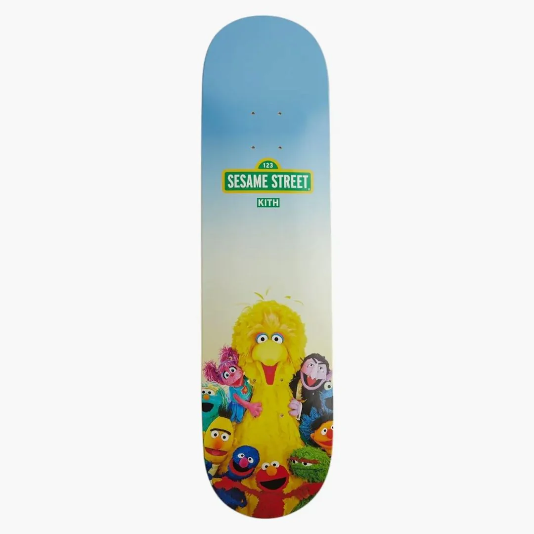 Kith X Sesame Street Just Us Skateboard Deck Multi