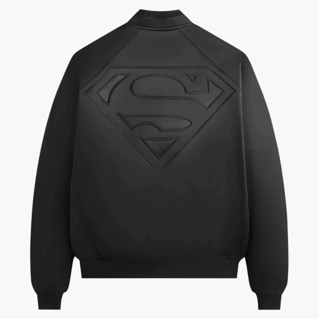 Kith X Superman Satin Bomber Jacket Black - Image 2