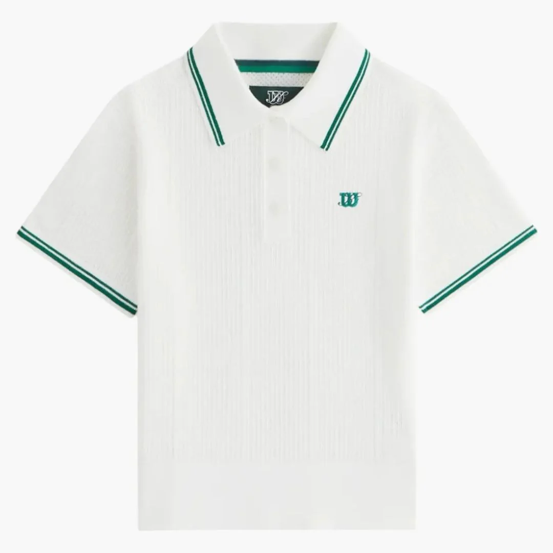 Kith X Wilson Women's Essex Sweater Polo White