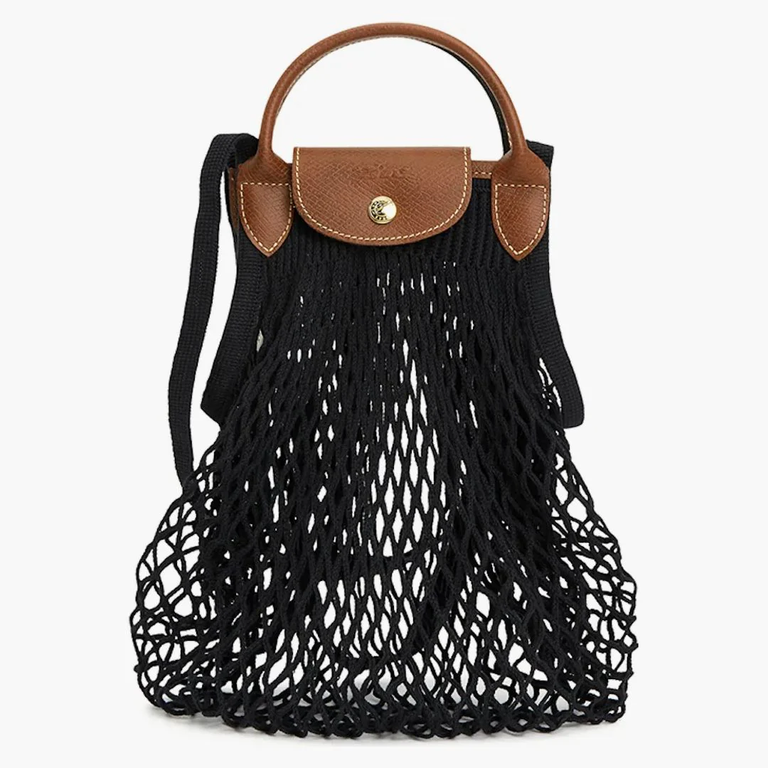 Longchamp Le Pliage Filet L Tote Bag Black