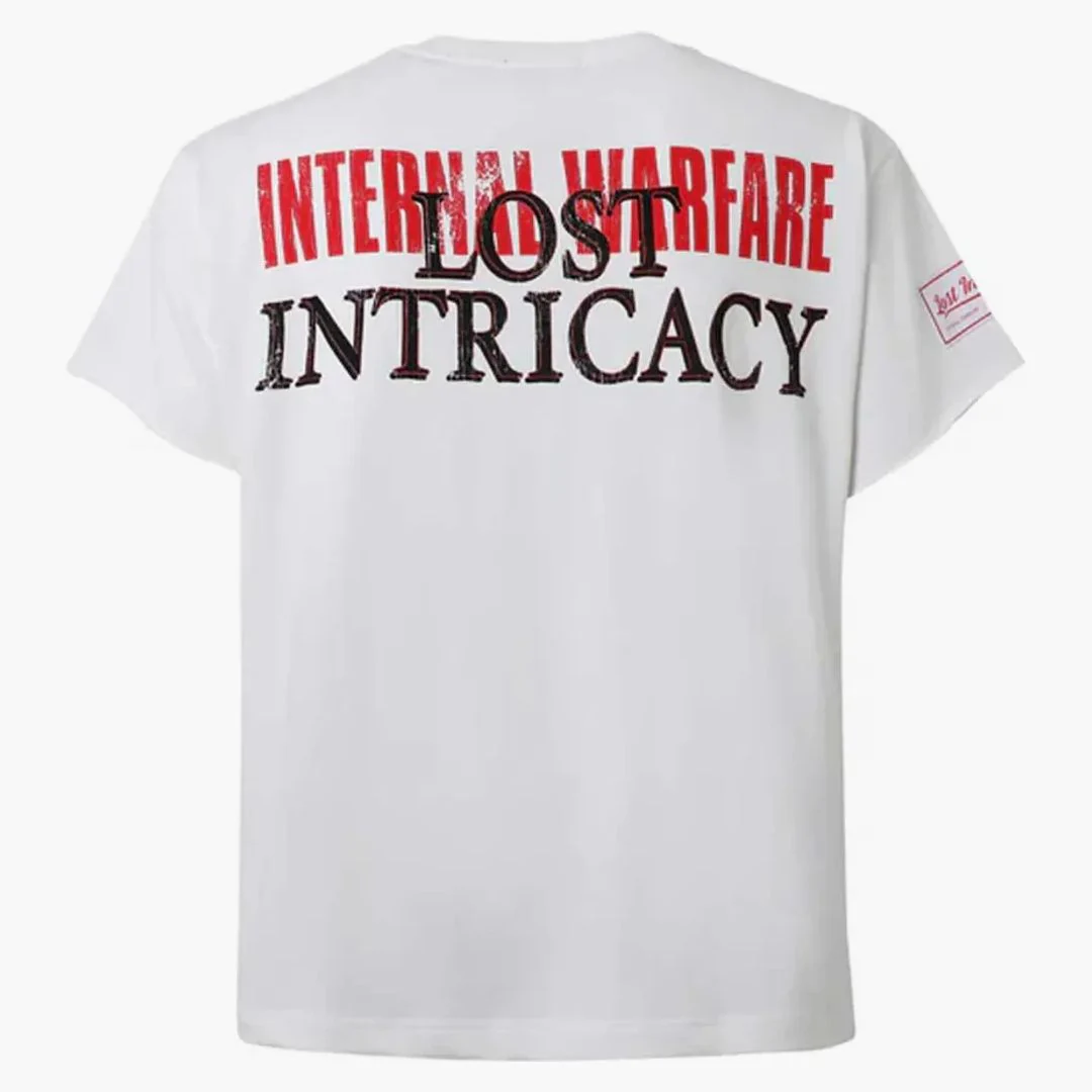 Lost Intricacy Front Page Mag Shirt White - Image 2