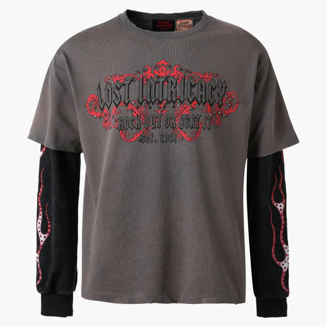 Lost Intricacy Lost Davidson Longsleeve Grey
