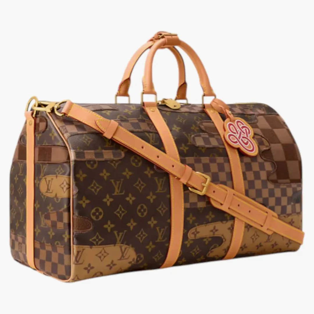 Louis Vuitton X Nigo Keepall Bandouliere 50 Brown - Image 2
