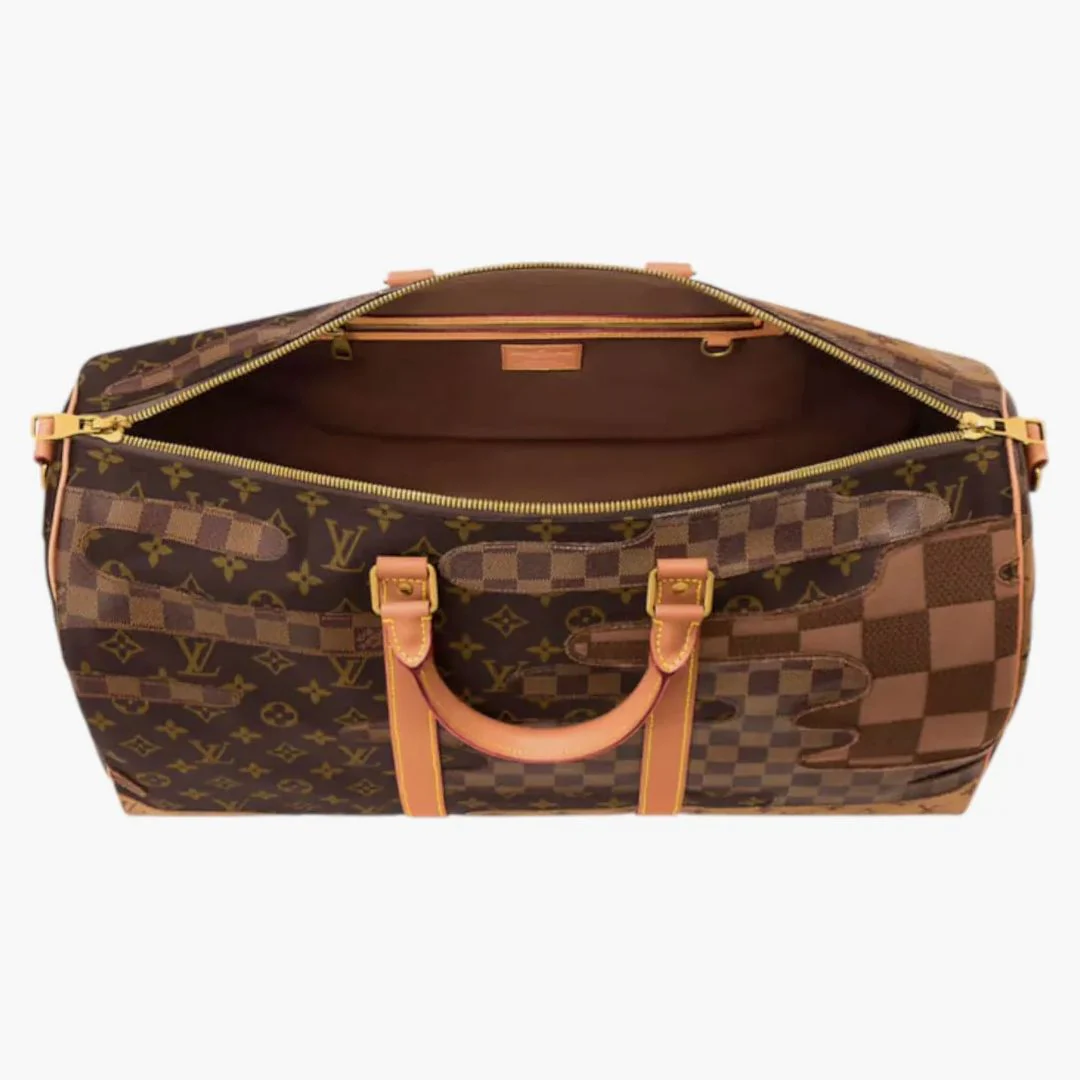 Louis Vuitton X Nigo Keepall Bandouliere 50 Brown - Image 3