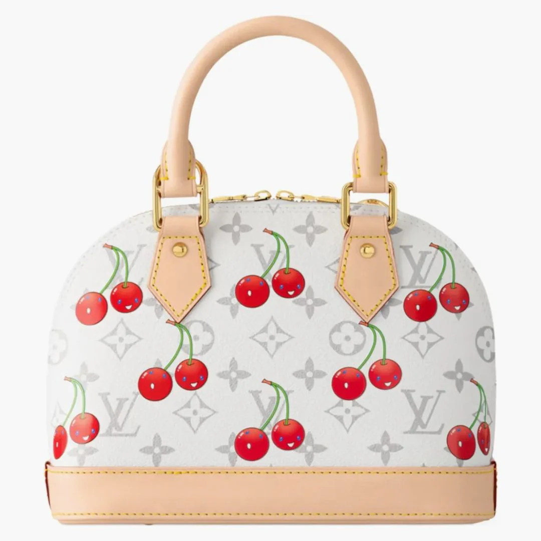 Louis Vuitton X Takashi Murakami Cherry Alma Bb White Monogram - Image 3