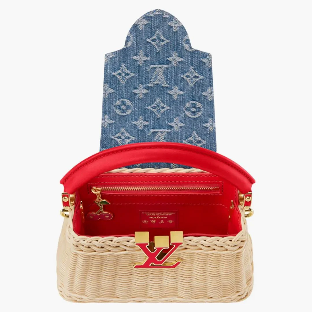 Louis Vuitton X Takashi Murakami Cherry Capucines Mini Rattan - Image 2