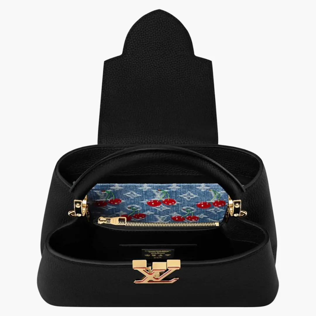 Louis Vuitton X Takashi Murakami Cherry Capucines Mm Black - Image 3