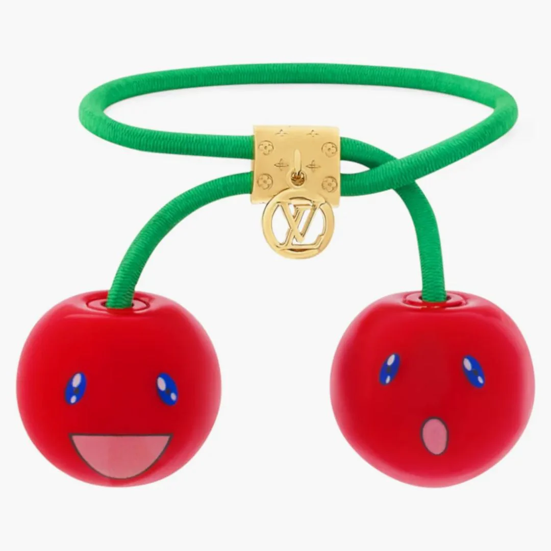 Louis Vuitton X Takashi Murakami Cherry Hair Cubes Gold-tone Metal